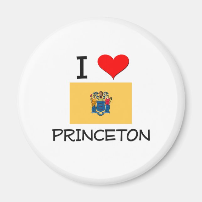 I Liebe Princeton New Jersey Magnet (Vorne)
