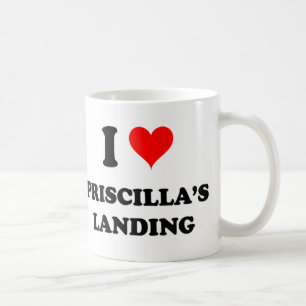I Liebe Priscilla Landung Massachusetts Tasse