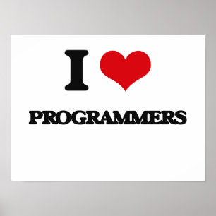 I Liebe-Programmierer Poster