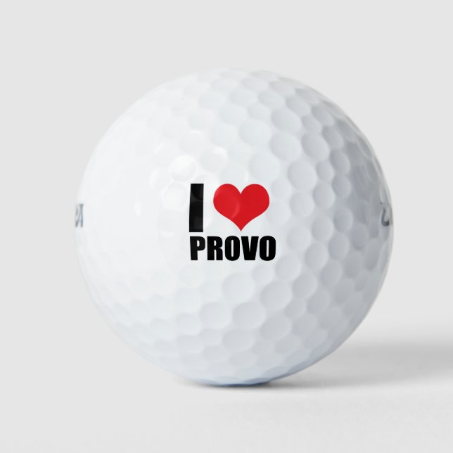 I Liebe Provo Golfball (Vorderseite)