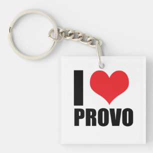 I Liebe Provo Schlüsselanhänger