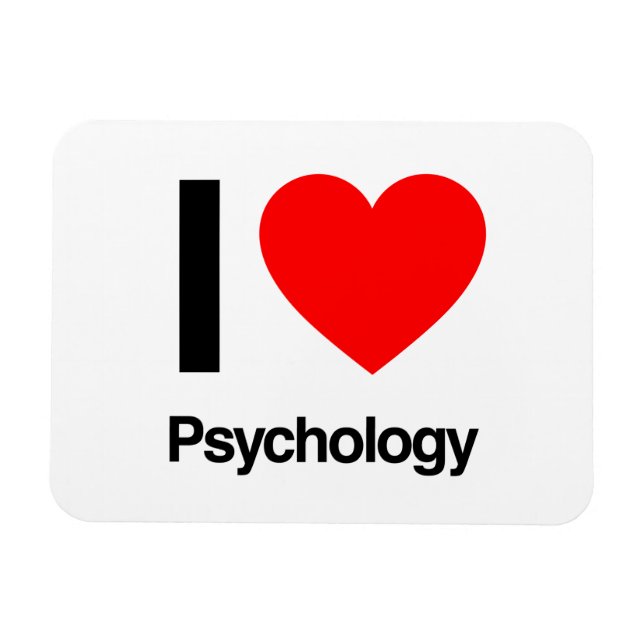 I Liebe Psychologie Magnet (Horizontal)