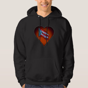I Liebe Puerto Rico Boricua Flag Herz Hoodie