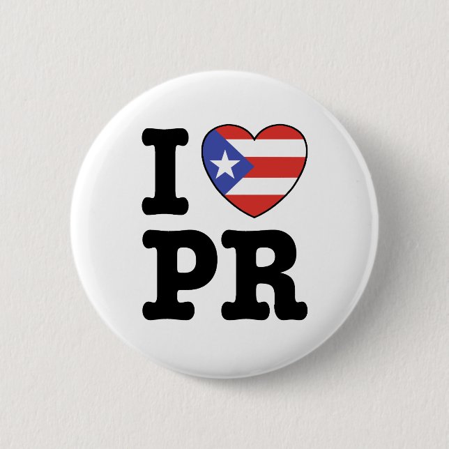 I Liebe Puerto Rico Button (Vorderseite)