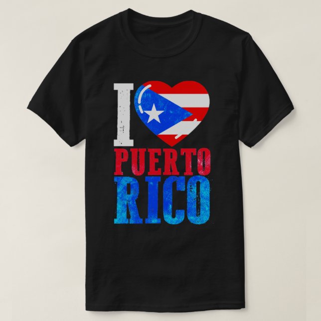 I Liebe Puerto Rico T-Shirt (Design vorne)