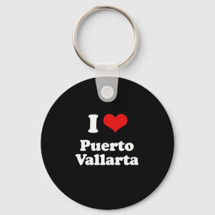 I Liebe-Puerto- Vallartat-shirt Weiß-T-Shirt Schlüsselanhänger