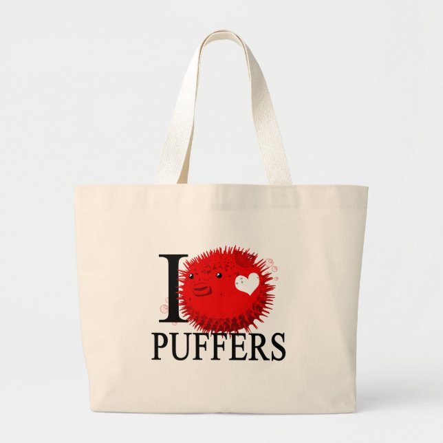 I Liebe-Puffer-Tragetaschen Jumbo Stoffbeutel (Vorne)