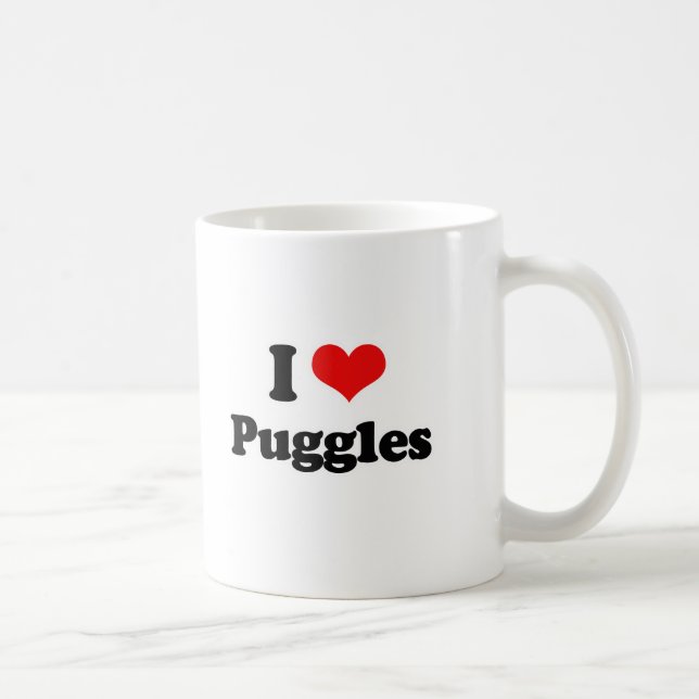 I Liebe Puggles Tasse (Rechts)