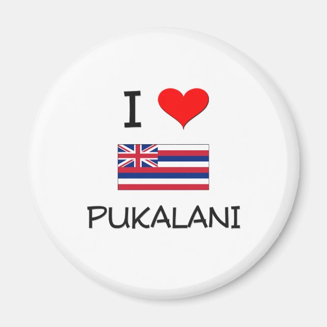 I Liebe PUKALANI Hawaii Magnet (Vorne)