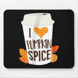 I Liebe Pumpkin Gewürzkaffee Herbst Saison PS Mousepad
