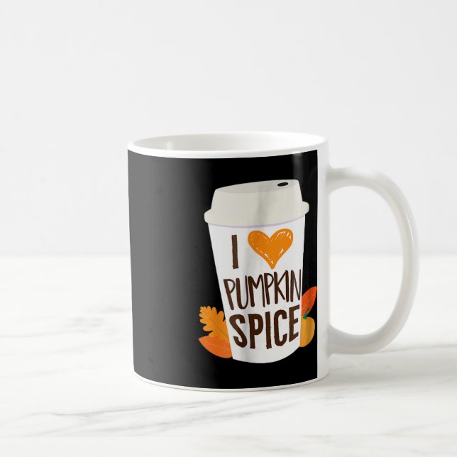 I Liebe Pumpkin Gewürzkaffee Herbstsaison PS Kaffeetasse (Rechts)