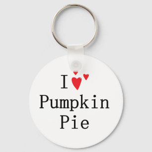 I Liebe Pumpkin Pie Schlüsselanhänger