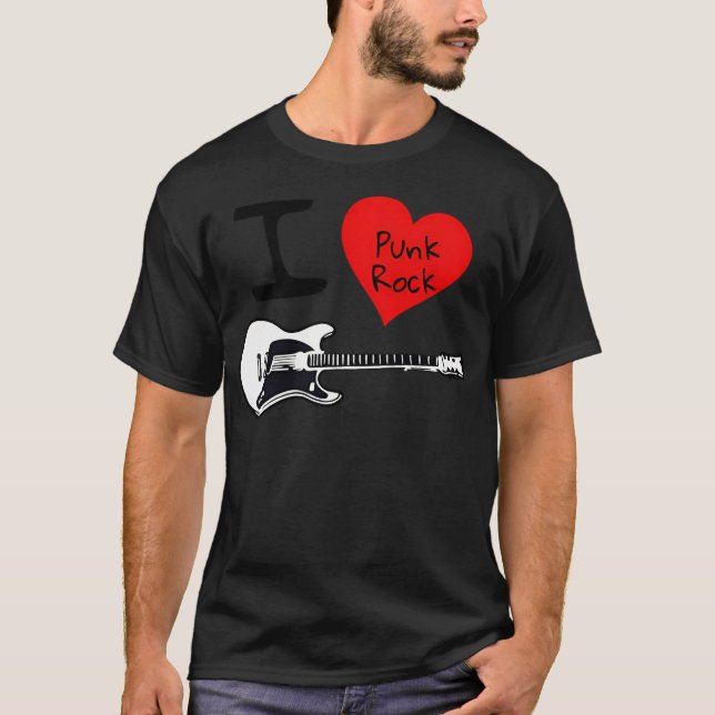 I Liebe Punk Rock T-Shirt (Vorderseite)