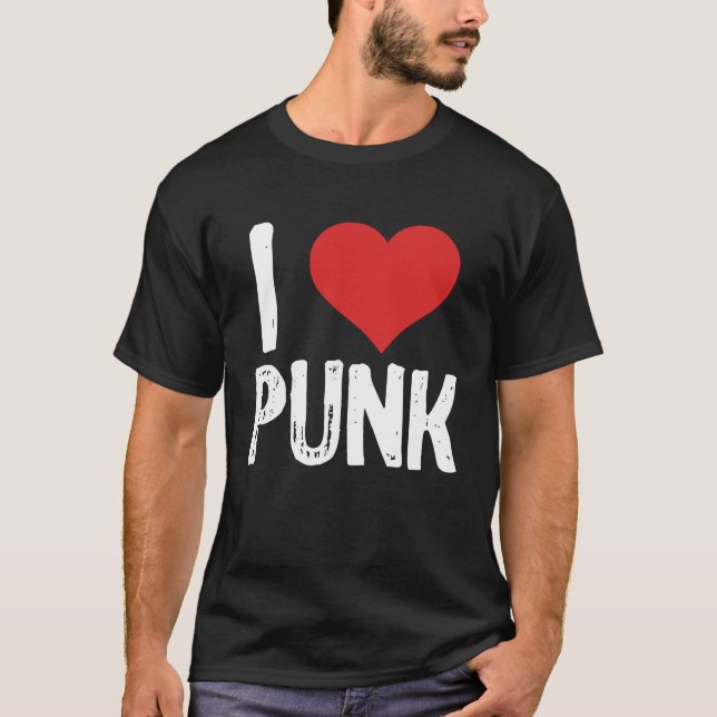 I Liebe Punk T-Shirt (Vorderseite)