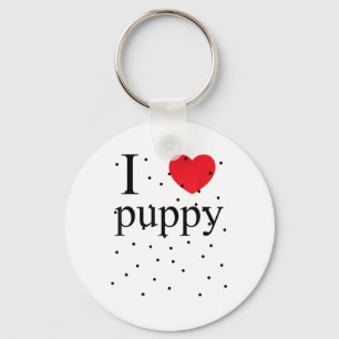 I Liebe Puppy Shirt Dog Besitzer des Hauses Adopti Schlüsselanhänger