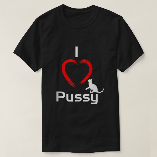 I Liebe Pussy Funny unglaublich witzig Cat Tank To (Design vorne)