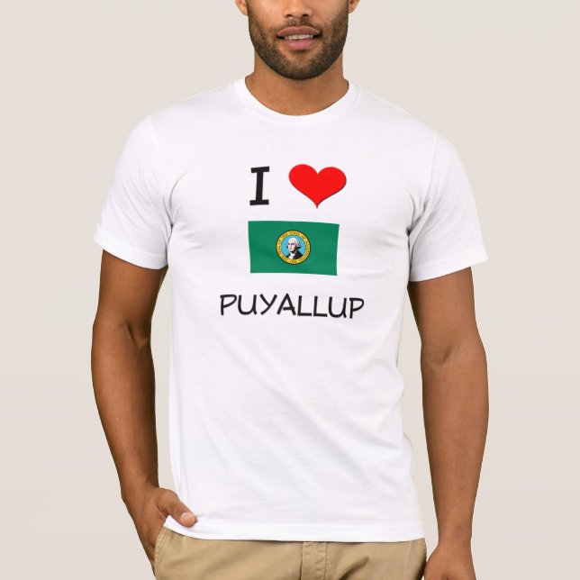 I Liebe Puyallup Washington T-Shirt (Vorderseite)