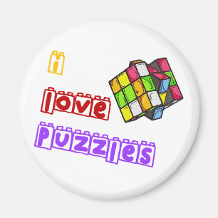 I Liebe Puzzles Magnet
