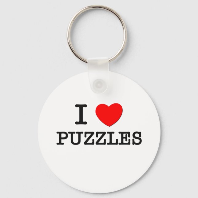 I Liebe Puzzles Schlüsselanhänger (Vorderseite)