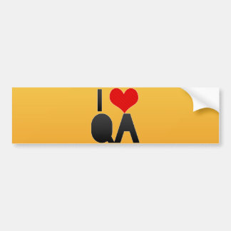 I Liebe QA Autoaufkleber