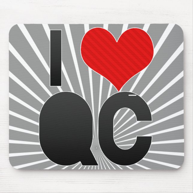 I Liebe QC Mousepad (Vorne)