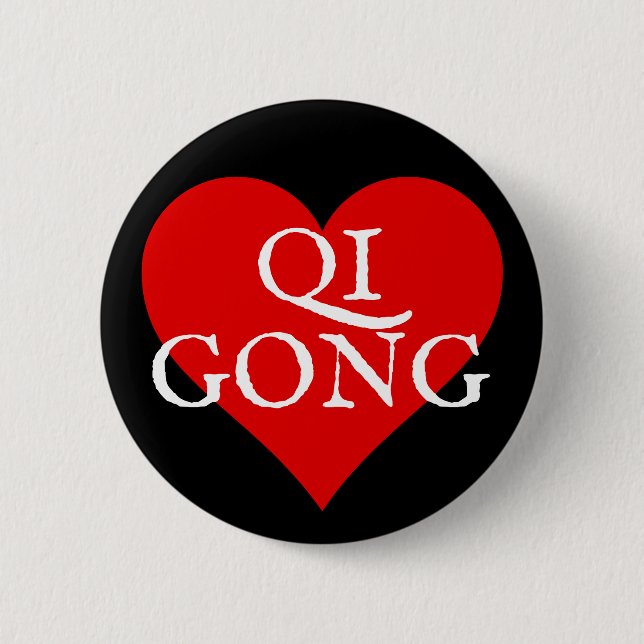 I Liebe qi Gong-Taste Button (Vorderseite)