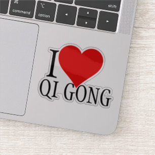 I Liebe Qi Gong Textvorlage Aufkleber