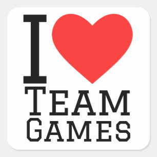 I LIEBE QUADRATISCHER AUFKLEBER