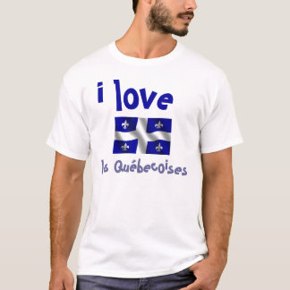 I Liebe-Quebec-Mädchen-T - Shirt
