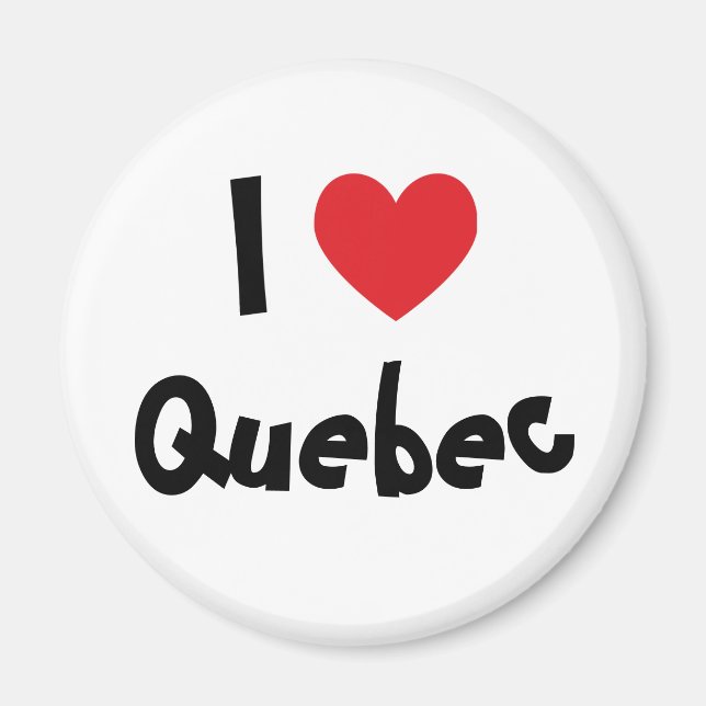 I Liebe Quebec Magnet (Vorne)