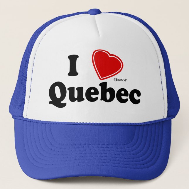 I Liebe Quebec Truckerkappe (Vorderseite)