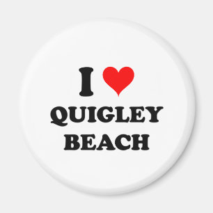 I Liebe Quigley Strand Connecticut Magnet