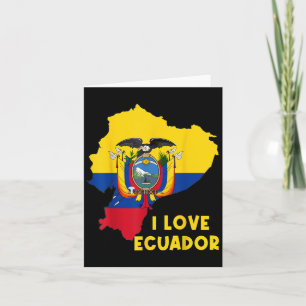 I Liebe Quito Hallo Ecuador Karte Flag Proud Ecuad