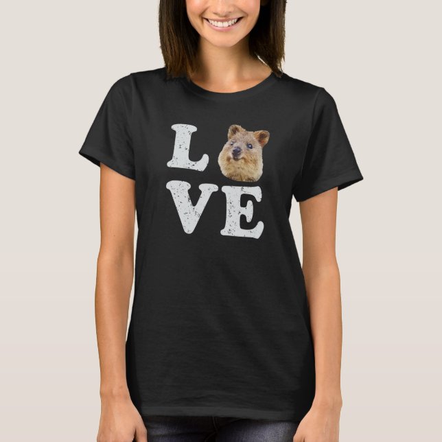 I Liebe Quokkas T - Shirt Australian Quokka Lovers (Vorderseite)