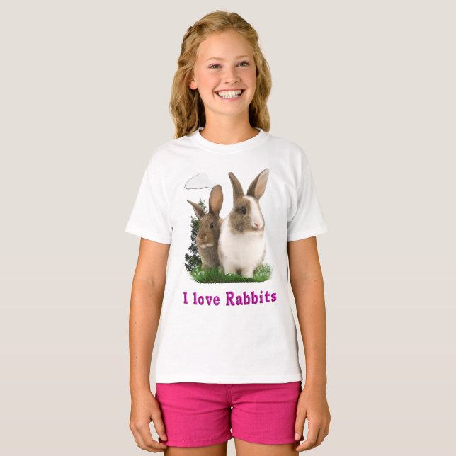 I Liebe Rabbitts T-Shirt (Vorne ganz)