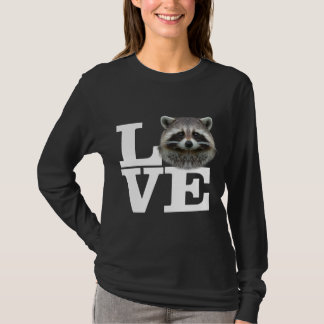 I Liebe Raccoons Funny Raccoon Liebe Geschenk Nied T-Shirt