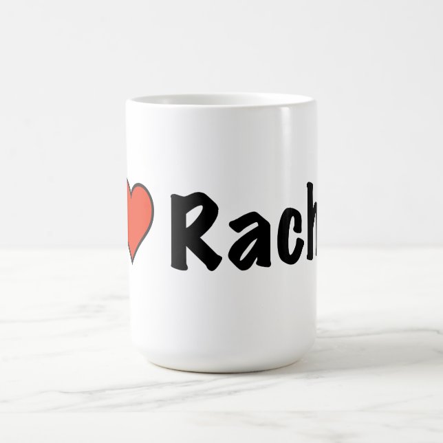 I Liebe Rachel Kaffeetasse (Mittel)