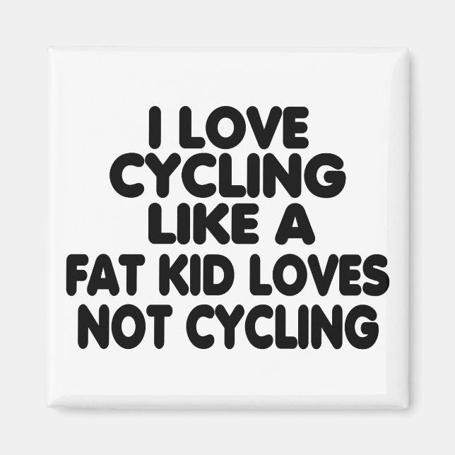 I Liebe Radfahren Magnet (Vorne)