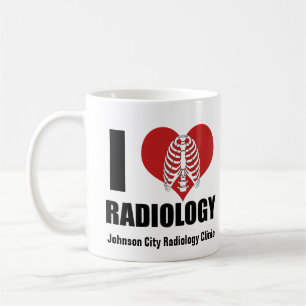 I Liebe Radiologie Coole Klinik für benutzerdefini Kaffeetasse