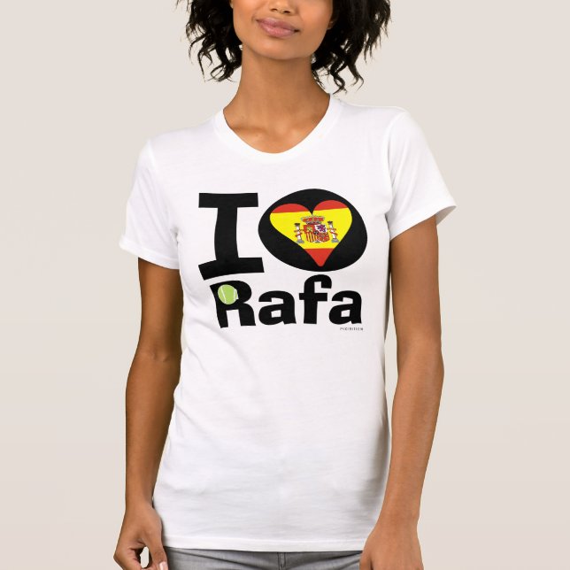 I Liebe Rafa Spanien Flaggen-T - Shirt (Vorderseite)