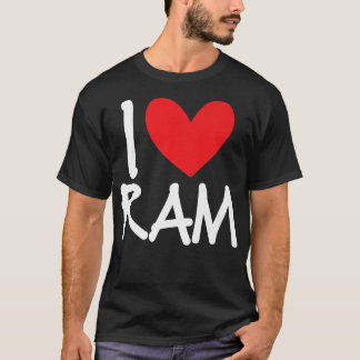 I Liebe Ram Name Personalisiert Men Typ BESTE FREU T-Shirt