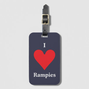 I Liebe Rampies Gepäckanhänger