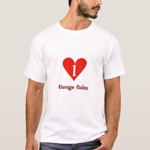 I Liebe-Ramschverkauf-T-Shirt mit großem rotem T-Shirt