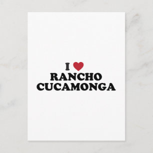 I Liebe Rancho Cucwithin a California Postkarte