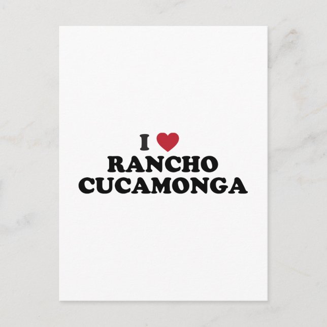 I Liebe Rancho Cucwithin a California Postkarte (Vorderseite)