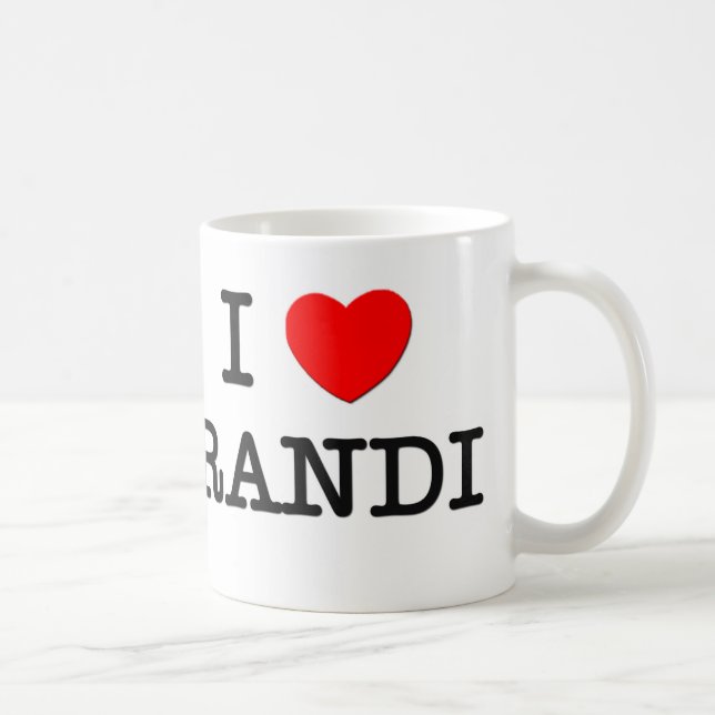 I Liebe Randi Kaffeetasse (Rechts)
