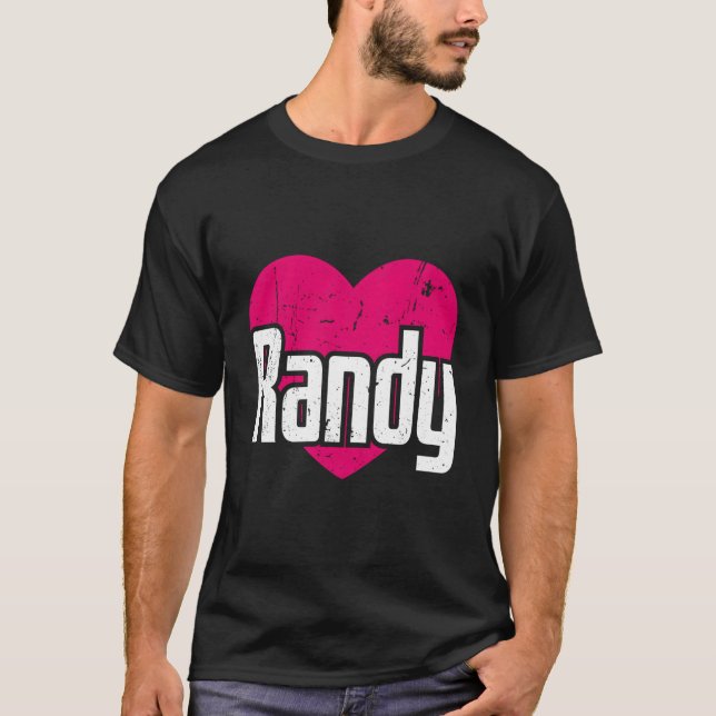 I Liebe Randy Niedlich Vorname I Herz Randy T-Shirt (Vorderseite)