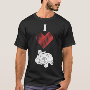 I Liebe Rasenmäher Rasenmäher Vorstellung T-Shirt