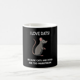 I Liebe Rats Maus Mäuse Rodent Kaffeetasse
