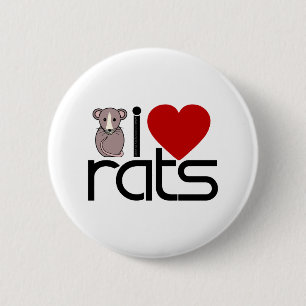 I Liebe-Ratten Button